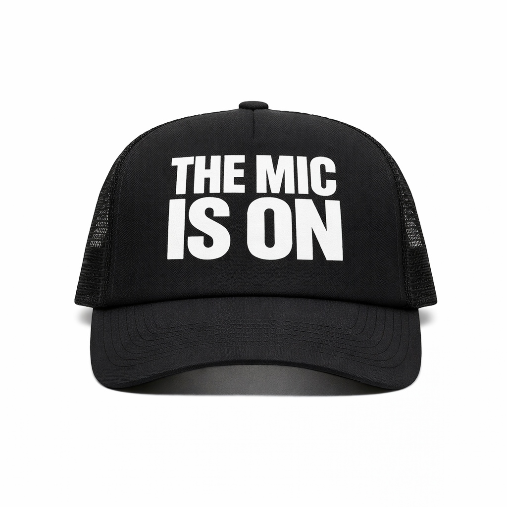The Mic Is On Black Trucker