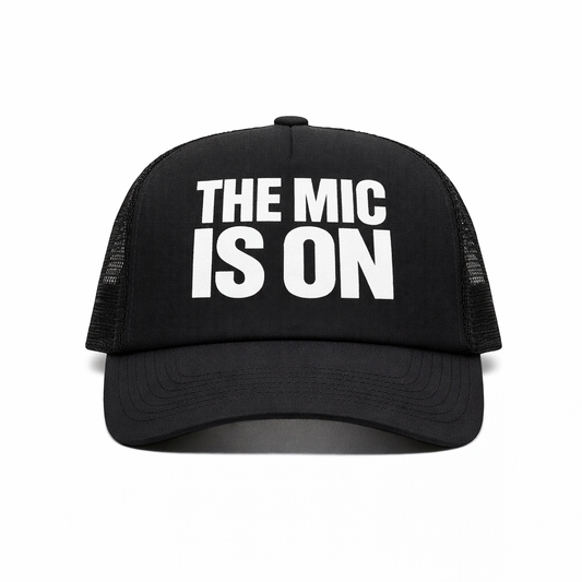 The Mic Is On Black Trucker